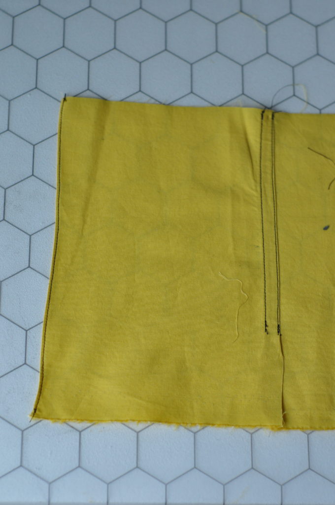 Klapnaad and round seam front